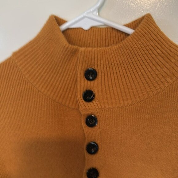 Chic Tan Button-Up Sweater - Picture 5 of 10